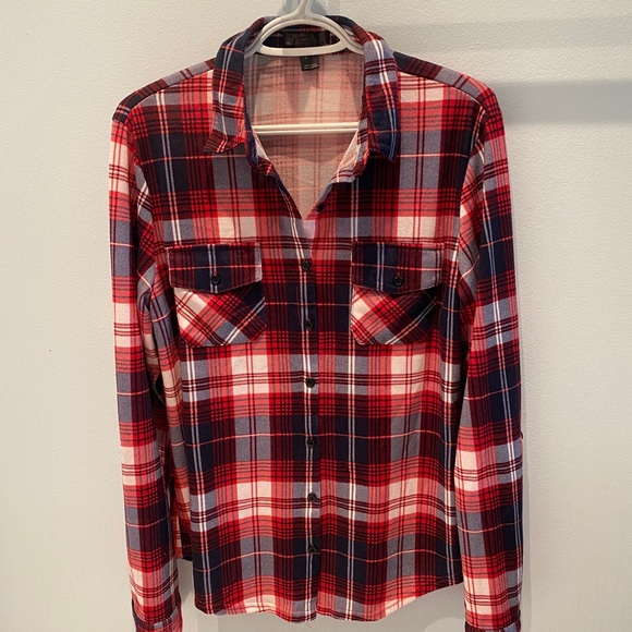 ‼️🚫SOLD🚫‼️ Streetwear Society • Long sleeve plaid button down - Picture 3 of 6